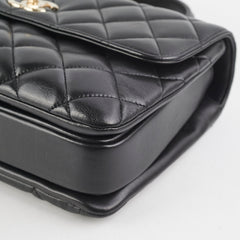Chanel CC Trendy Medium Black Lambskin
