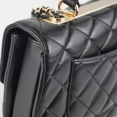 Chanel CC Trendy Medium Black Lambskin