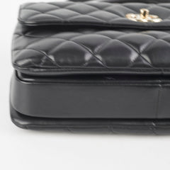 Chanel CC Trendy Medium Black Lambskin