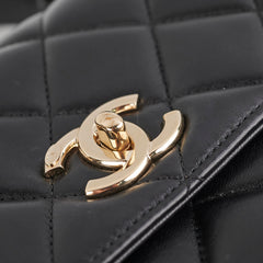 Chanel CC Trendy Medium Black Lambskin