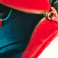 Gucci Small Marmont Velvet Red