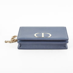 Christian Dior 2 in 1 Pouch Montaigne Pouch Blue