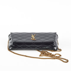 Saint Laurent Gaby Black Patent Crossbody Bag