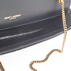 Saint Laurent Gaby Black Patent Crossbody Bag