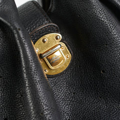 Louis Vuitton Monogram Mahina Black Shoulder Bag