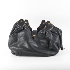 Louis Vuitton Monogram Mahina Black Shoulder Bag