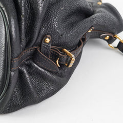 Louis Vuitton Monogram Mahina Black Shoulder Bag