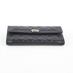 Chanel Boy Long Lambskin Wallet