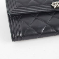 Chanel Boy Long Lambskin Wallet