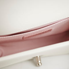 Chanel Small Boy White with Pearls Bag