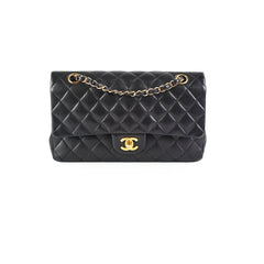 Chanel Classic Flap Medium Large Black Lambskin