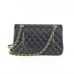 Chanel Classic Flap Medium Large Black Lambskin