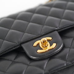 Chanel Classic Flap Medium Large Black Lambskin