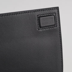 Hermes 29 Birkin Shadow Cut Clutch Noir B Stamp