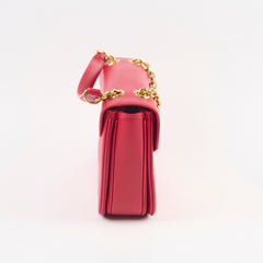 Celine Red C Logo Bag Smooth Calfskin