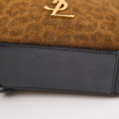 Saint Laurent Mini Camera Bag Suede Leopard