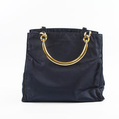 Prada Vintage Nylon Tote Navy