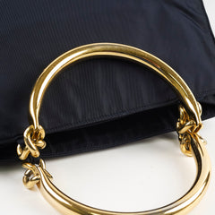 Prada Vintage Nylon Tote Navy