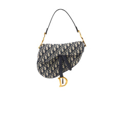 Christian Dior Oblique Saddle Bag Navy