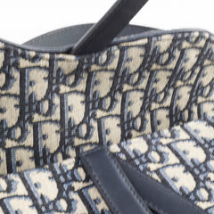 Christian Dior Oblique Saddle Bag Navy