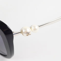 Chanel Square with Pearly Temple Sunglasses