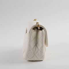 Chanel Mini Square Lambskin Pearl Crush White Series 30