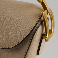Christian Dior Medium Saddle Bag Cream