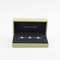 Van Cleef & Arpels Vintage 5 Motifs Alhambra Bracelet Mother of Pearl