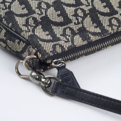 Christian Dior Vintage Oblique Mini Saddle Bag Black