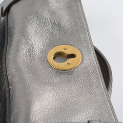 Saint Laurent Large Muse Top Handle Bag Silver