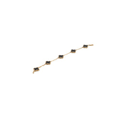 Van Cleef & Arpels Vintage 5 Motifs Alhambra Bracelet Onyx