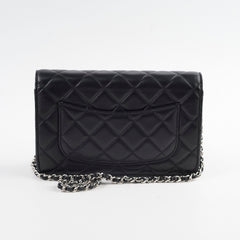 Chanel Wallet On Chain WOC Lambskin Black