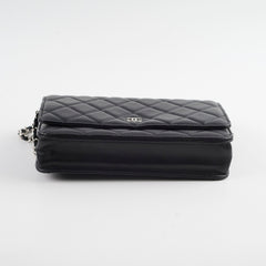 Chanel Wallet On Chain WOC Lambskin Black