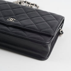 Chanel Wallet On Chain WOC Lambskin Black
