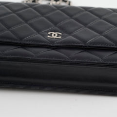 Chanel Wallet On Chain WOC Lambskin Black
