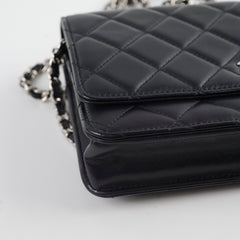 Chanel Wallet On Chain WOC Lambskin Black