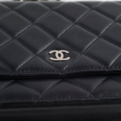 Chanel Wallet On Chain WOC Lambskin Black
