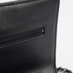 Chanel Wallet On Chain WOC Lambskin Black