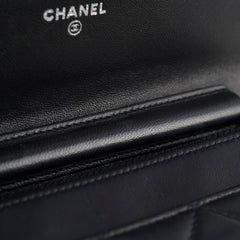 Chanel Wallet On Chain WOC Lambskin Black
