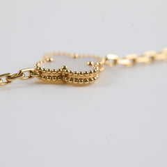 Van Cleef & Arpels Vintage Alhambra 5 Motifs Bracelet Mother of Pearl