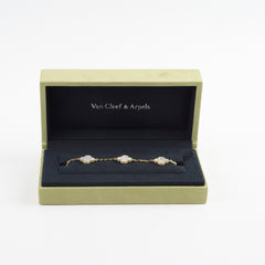 Van Cleef & Arpels Vintage Alhambra 5 Motifs Bracelet MOP