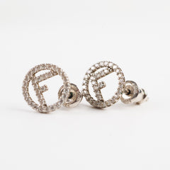 Fendi F Logo Earrings