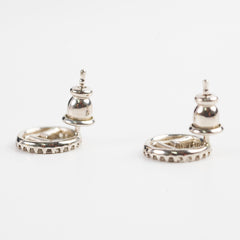 Fendi F Logo Earrings