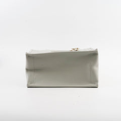 Christian Dior Small Leather Book Tote Grey