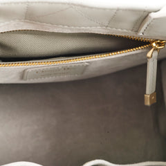 Christian Dior Small Leather Book Tote Grey