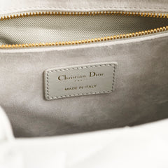 Christian Dior Small Leather Book Tote Grey