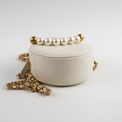 Chanel Pearl Round Bag White Series 29