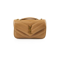 Saint Laurent YSL Loulou Small Beige