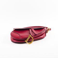 Christian Dior Medium Saddle Bag Burgundy