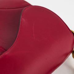 Christian Dior Medium Saddle Bag Burgundy